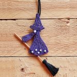NECKLACE – BROOCH WITCH WITH BROOMSTICK