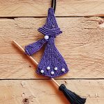 NECKLACE – BROOCH WITCH WITH BROOMSTICK